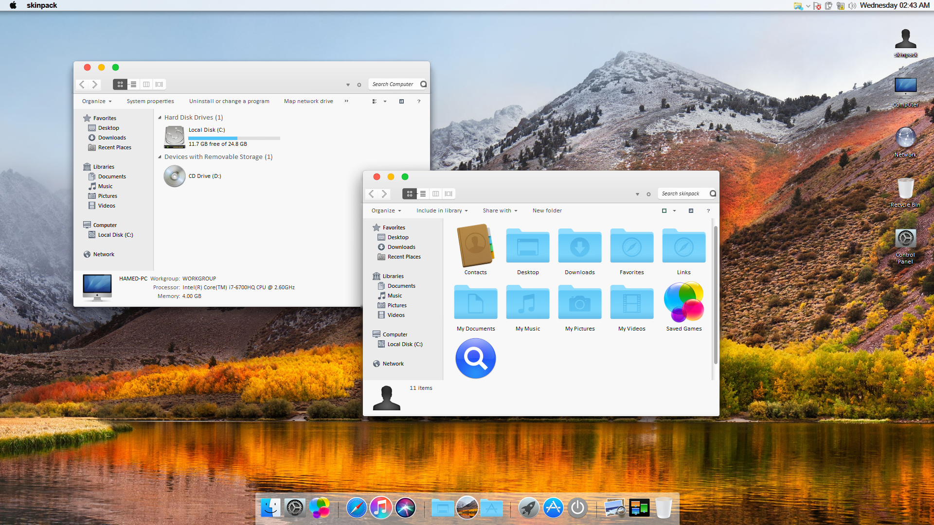 Mac Os High Sierra Theme For Windows 10